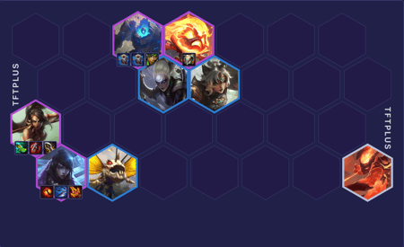 Đội hình Aphelios Nidalee Flex TFT mùa 18